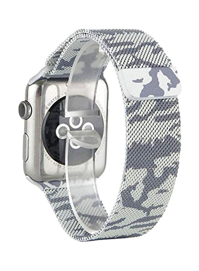 S-Color - Replacement Band For Apple Watch White/Grey - Image 1