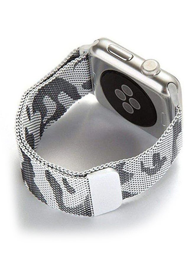 S-Color - Replacement Band For Apple Watch White/Grey - Image 1