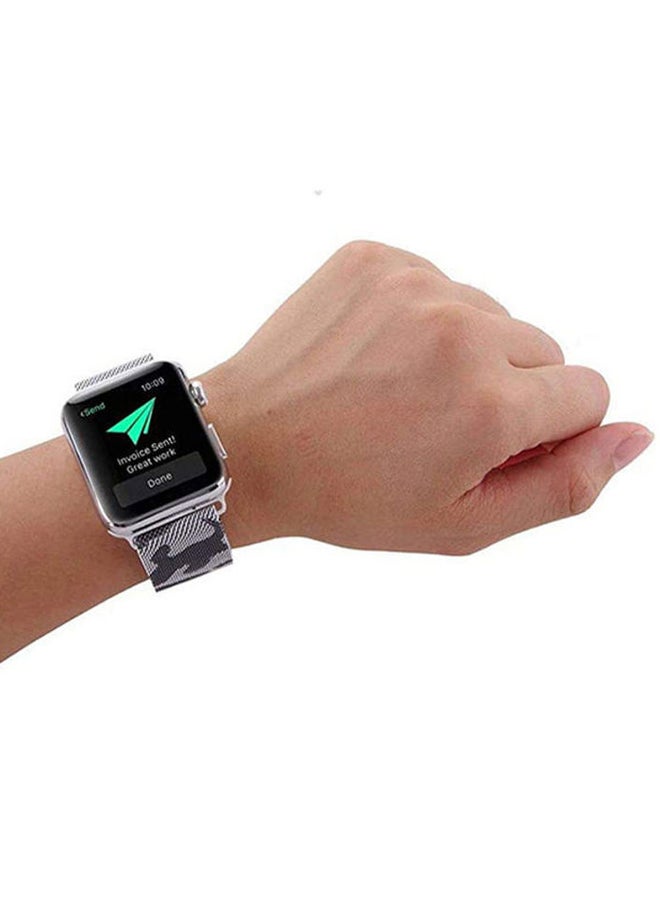S-Color - Replacement Band For Apple Watch White/Grey - Image 1