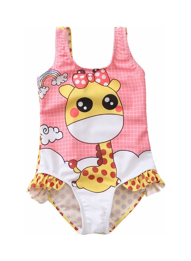 XiuWoo Girl's Cute Swimwear 100cm 