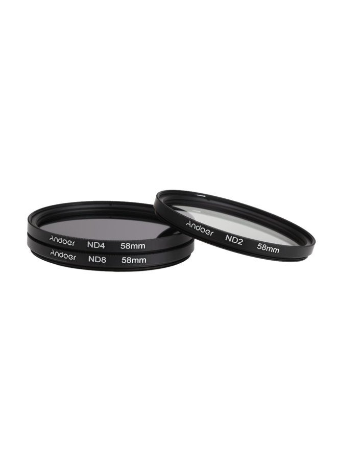 ANDOER - Neutral Density Lens Filter Set 13x5x10cm Black/Clear/Purple - Image 1