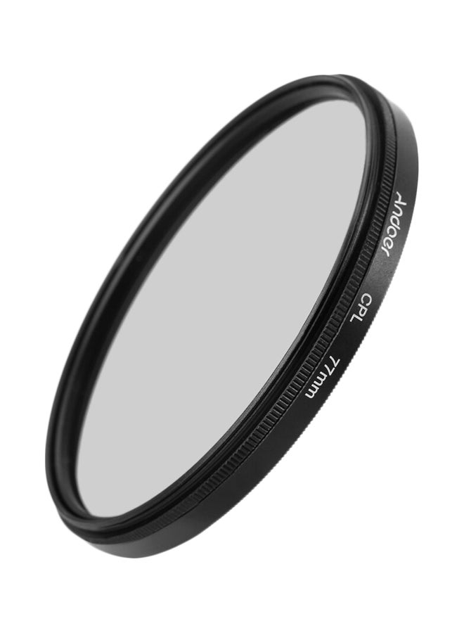 ANDOER - Circular Polarized Lens Filter 7.7cm Clear/Black - Image 1