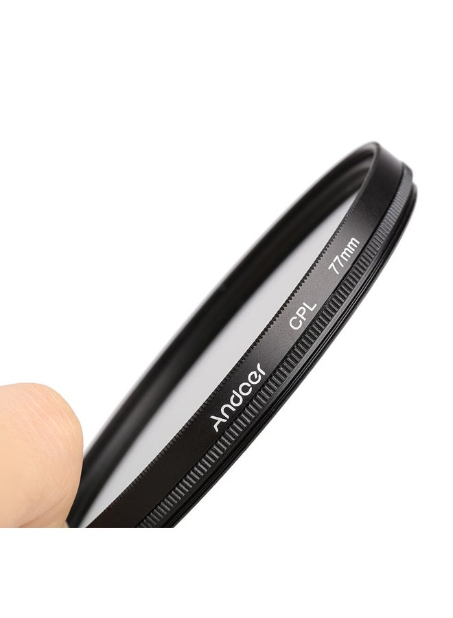 ANDOER - Circular Polarized Lens Filter 7.7cm Clear/Black - Image 1