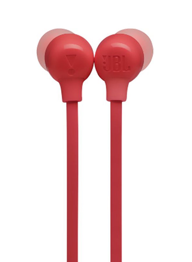 JBL Tune 125Bt Wireless In-Ear Headphones - Pure Bass - 16H Battery - Magnetic Cable - Multi-Point Connection Coral - Image 3