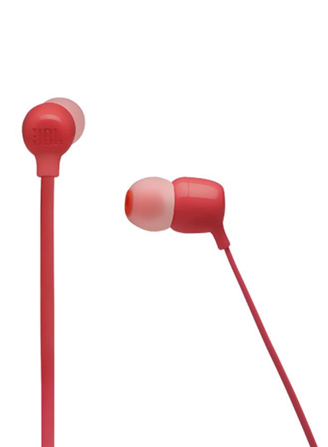 JBL Tune 125Bt Wireless In-Ear Headphones - Pure Bass - 16H Battery - Magnetic Cable - Multi-Point Connection Coral - Image 4