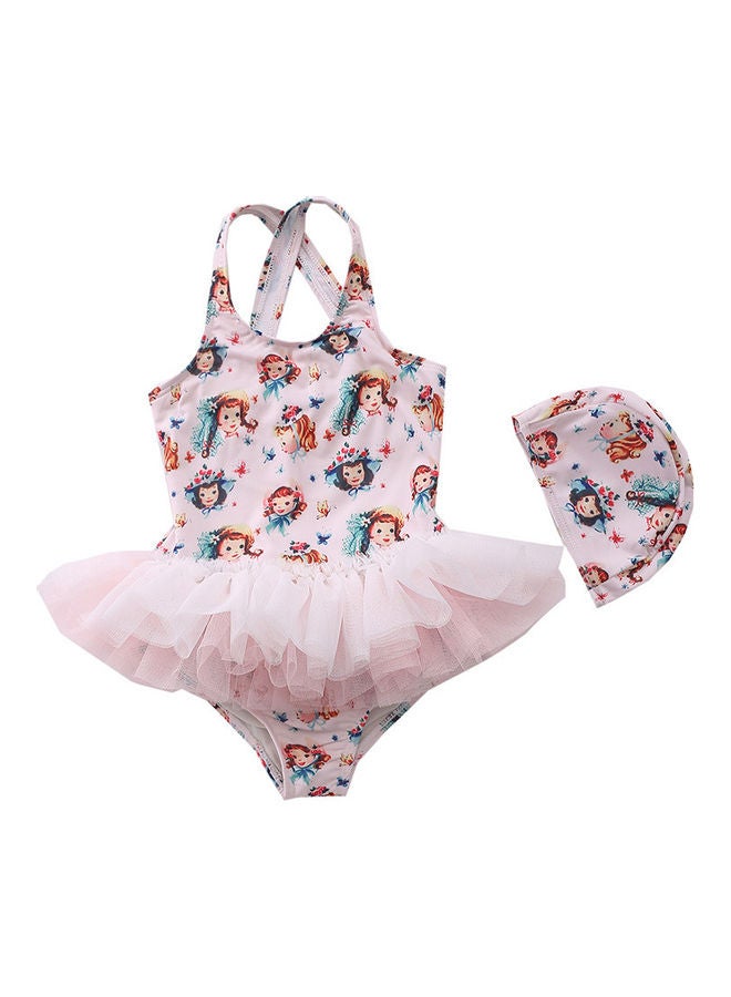 Girl's Cute Swimwear With Cap 80cm - v1617647307/N46107212A_1