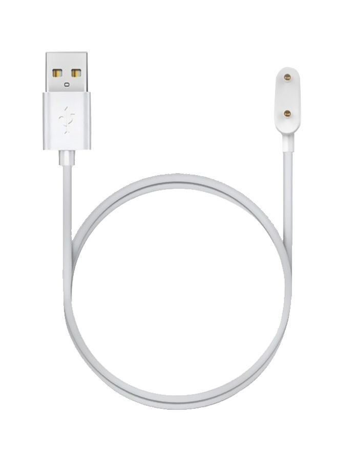 إس كولور كابل شاحن مغناطيسي بمنفذ USB لساعة هواوي فت من إس كولور أبيض  - Image 1