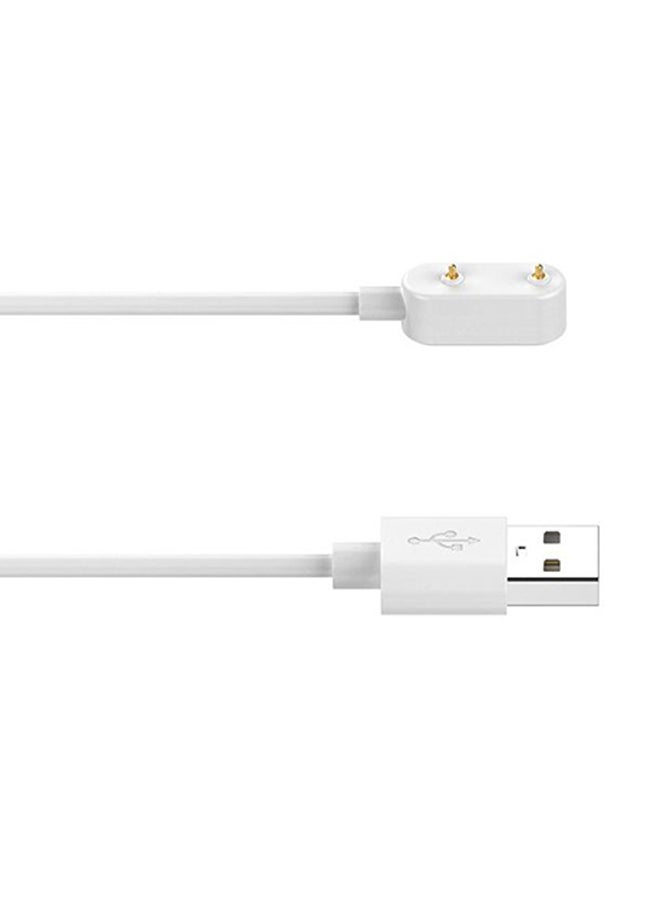 إس كولور كابل شاحن مغناطيسي بمنفذ USB لساعة هواوي فت من إس كولور أبيض  - Image 2