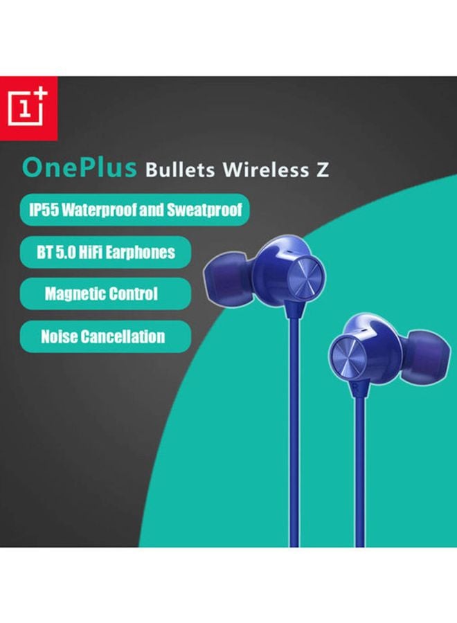 OnePlus Bullets Wireless Z Bluetooth Magnetic HiFi Earphones Blue  - Image 5
