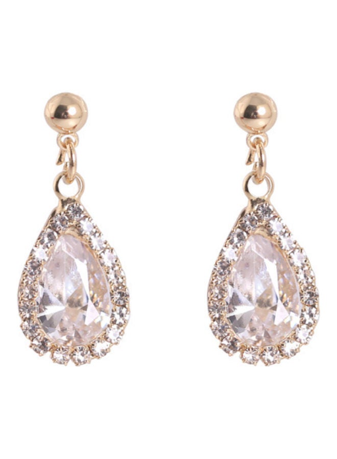 J.J Hand made Rhinestone Small Earrings - Image 1