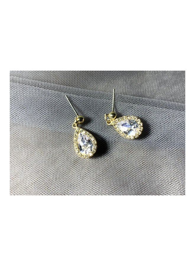 J.J Hand made Rhinestone Small Earrings - Image 2