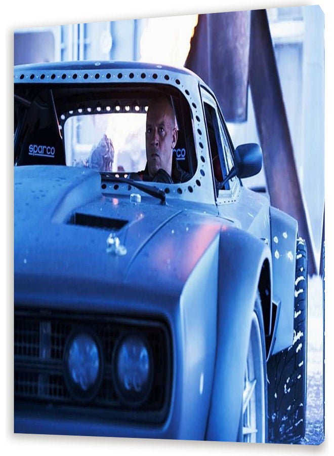 Fast And Furious Themed Canvas Wall Art Multicolour S - Image 1