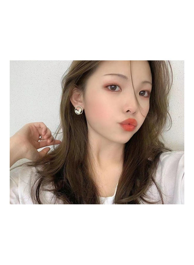 J.J Hand made Needle Rhinestone Cold Wind Earrings - Image 4