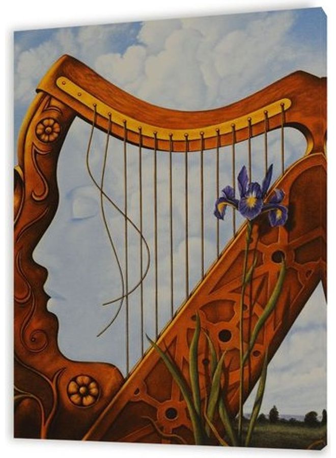 Violin Theme Canvas Wall Art Multicolour M - Image 1