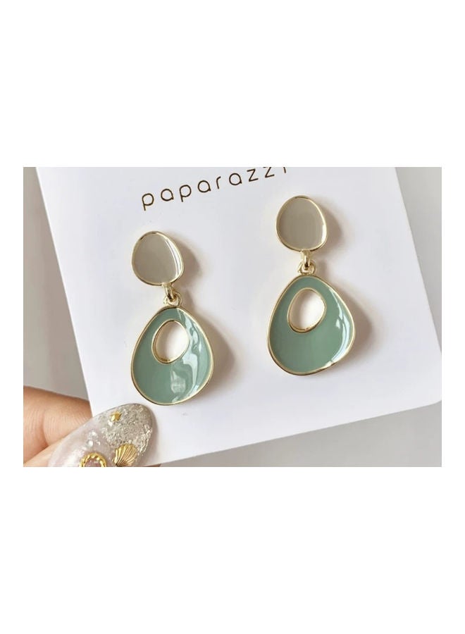 J.J Hand made Needle Irregular Drop-Shaped Earrings - Image 2