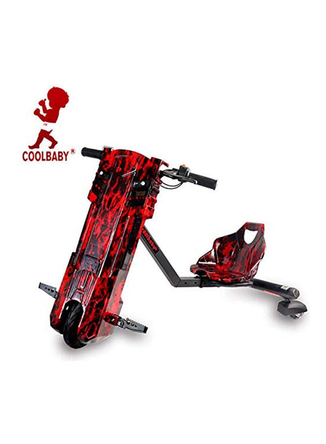 Cool Baby Drifting Electric Scooter with Bluetooth Adjustable Bracket 3 Speed Car Toy Red - Image 3