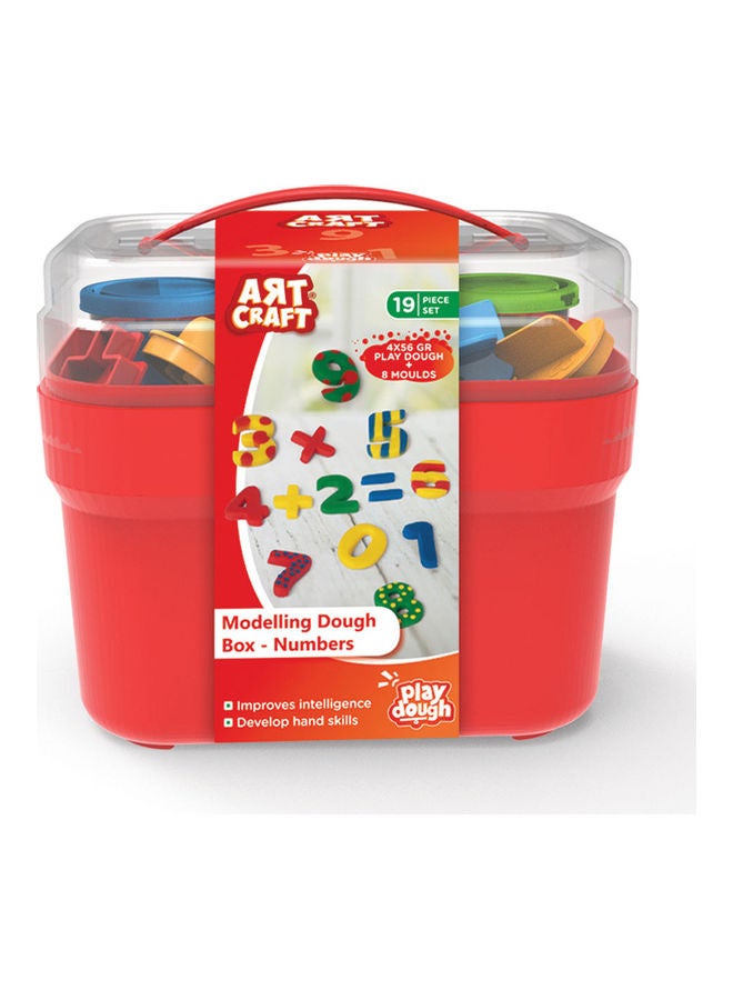 ديدي علبة تشكيل العجين على شكل أرقام للفنون والحرف اليدوية من 19 قطعة - Image 2
