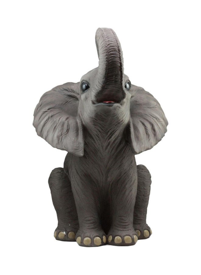 Elephant Sitting with Trunk Up Toy - Image 3