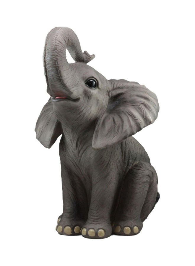 Elephant Sitting with Trunk Up Toy - Image 5