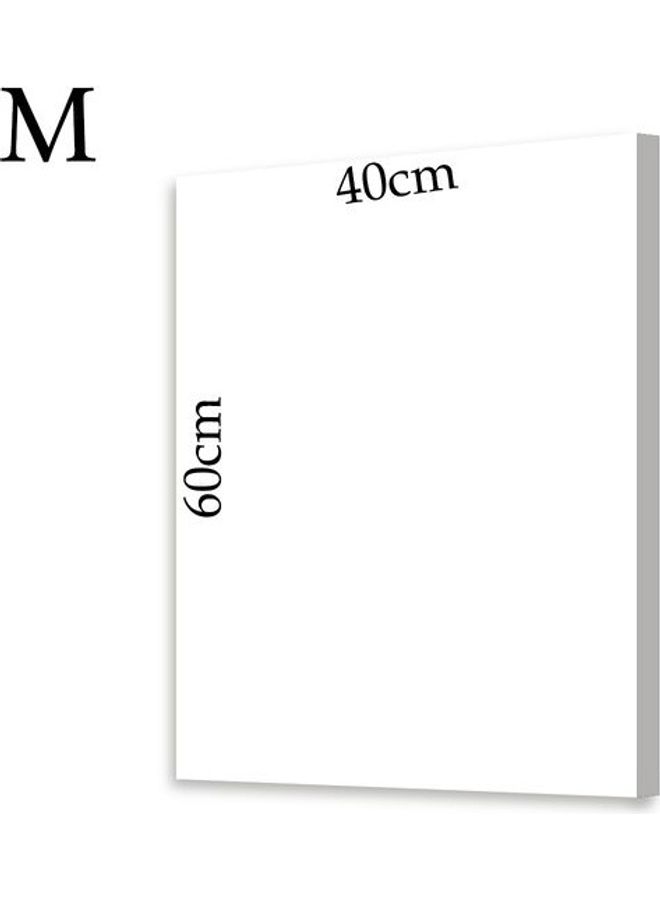 لوحة فنية من القماش الكتاني بتصميم زهور متعدد الألوان M - Image 2