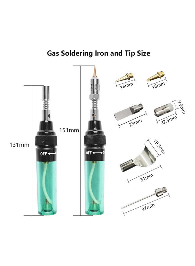 T-100 Portable Pen Type Gas Soldering Iron Tool Kit Multicolour - Image 5