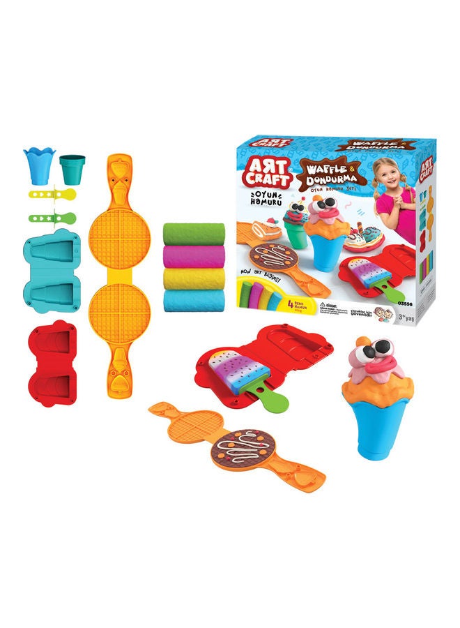 ديدي مجموعة صلصال أرت كرافت لتشكيل الوافل والآيس كريم - Image 1