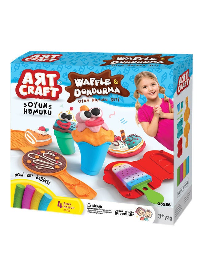 ديدي مجموعة صلصال أرت كرافت لتشكيل الوافل والآيس كريم - Image 2