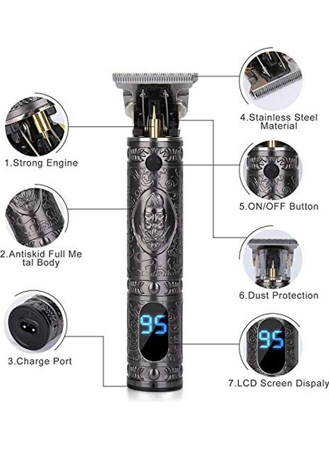 Cordless T-Blade Trimmer With Clipper Grey - Image 2