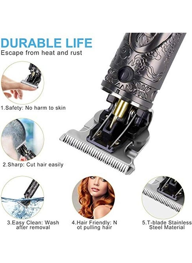 Cordless T-Blade Trimmer With Clipper Grey - Image 4