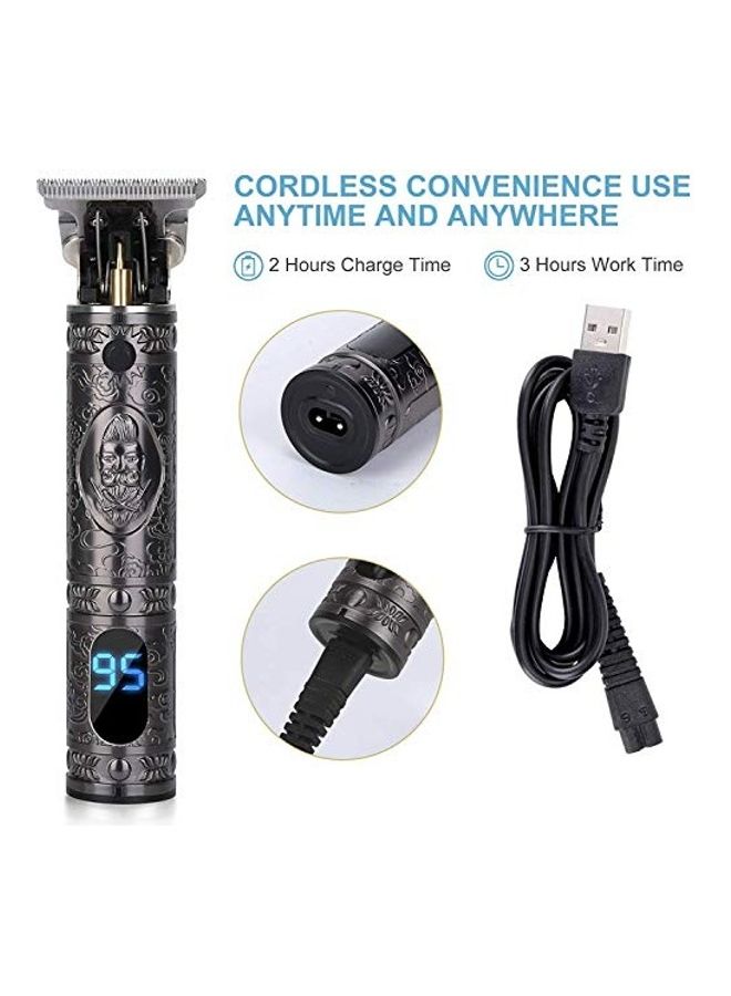 Cordless T-Blade Trimmer With Clipper Grey - Image 5