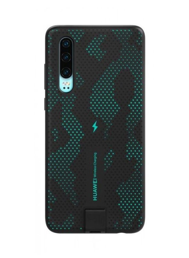 HUAWEI - Wireless Charging Case For Huawei P30 Black/Blue - Image 1