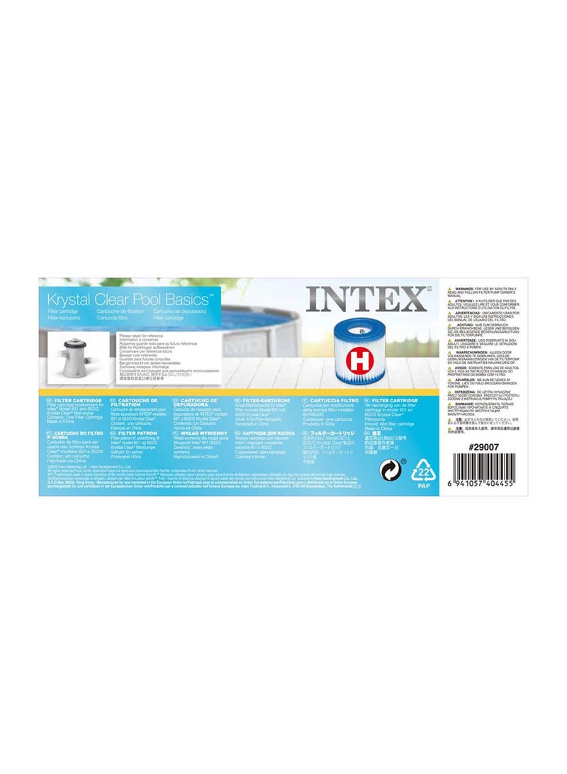 INTEX Type H Filter Cartridge 10.16x9.21x9.21cm  - Image 3