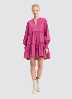 Mohito Tiered Dress Mauve  - Image 1