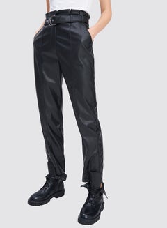 Mohito Faux Leather Pants Black  - Image 2
