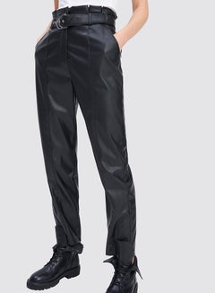 Mohito Faux Leather Pants Black  - Image 4