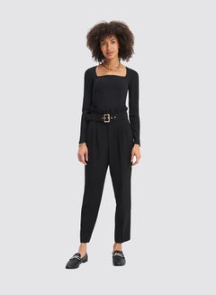 Mohito Paperbag Waist Pants Black  - Image 1