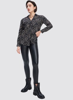 Mohito All-Over Printed Top Black  - Image 2