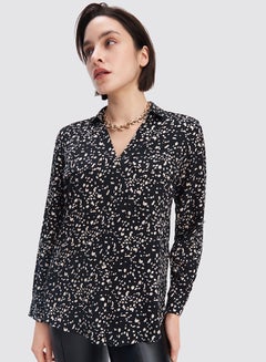 Mohito All-Over Printed Top Black  - Image 4
