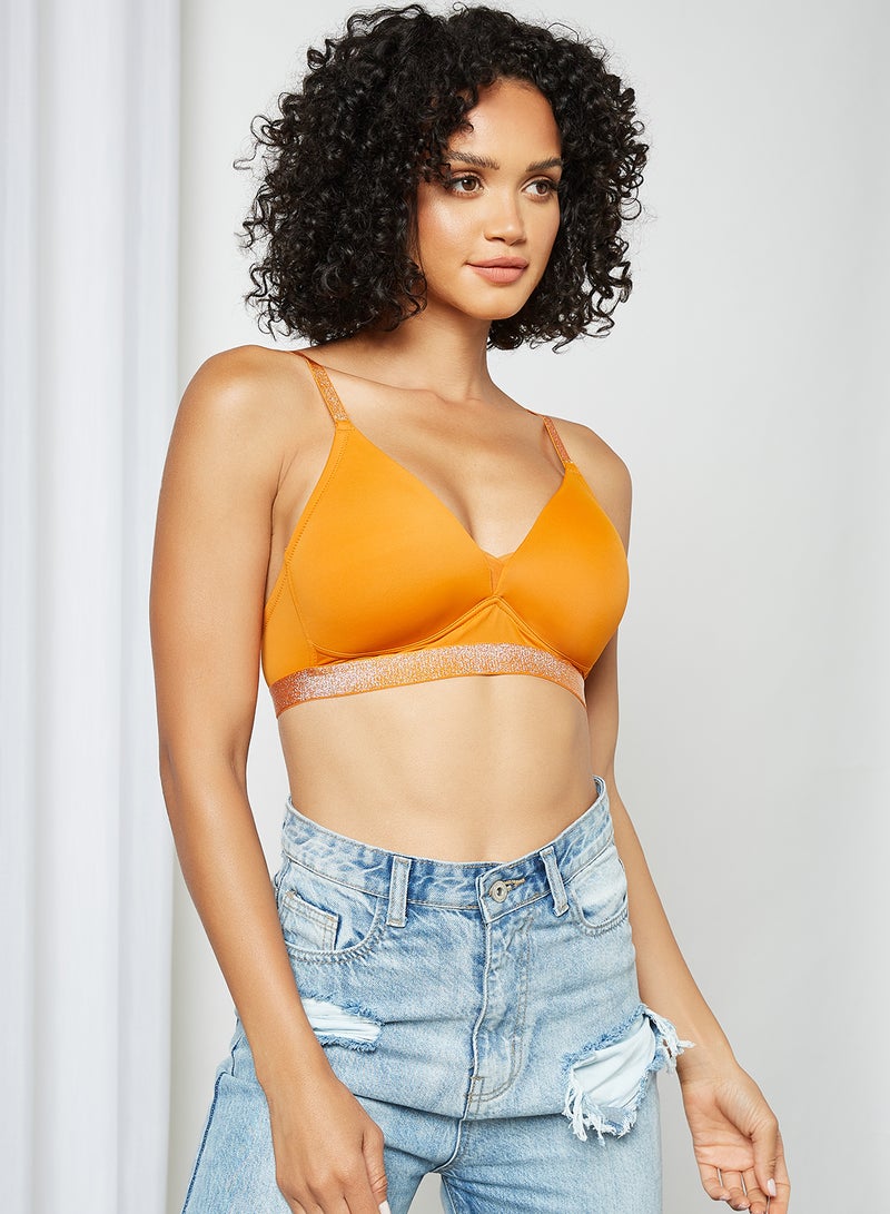 zivame - Shine & Shimmer Padded Non-Wired T-Shirt Bra Autumn Maple - Image 1