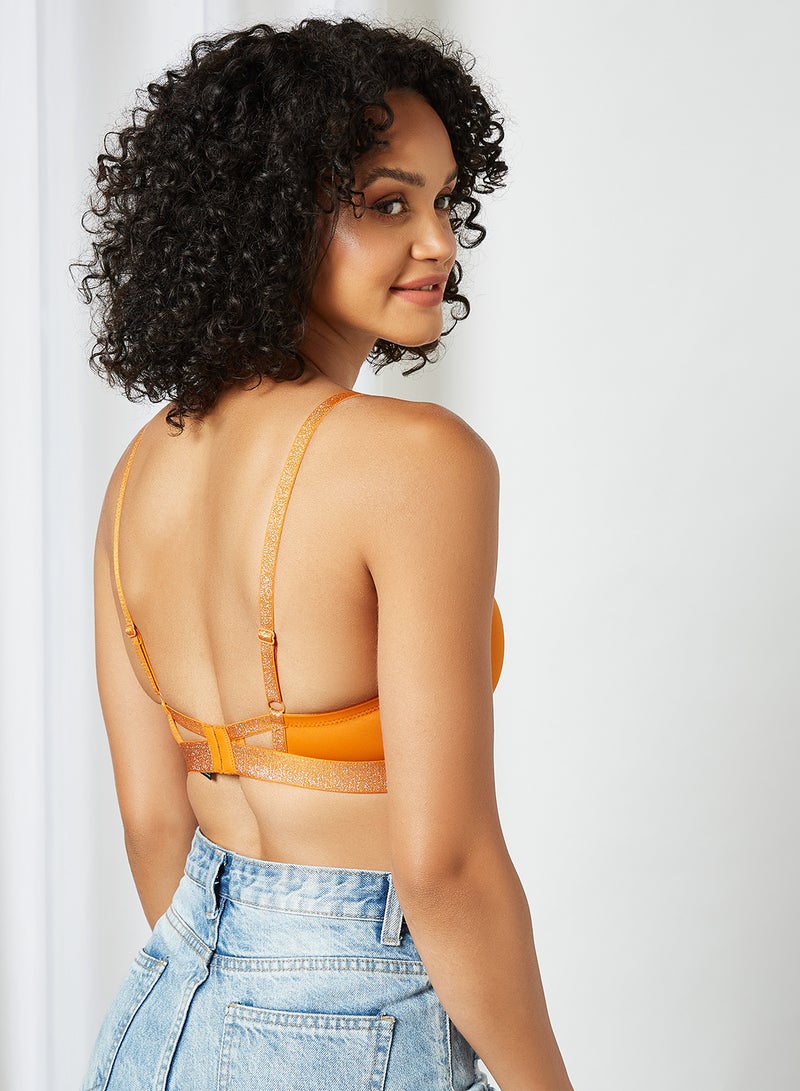 zivame - Shine & Shimmer Padded Non-Wired T-Shirt Bra Autumn Maple - Image 1