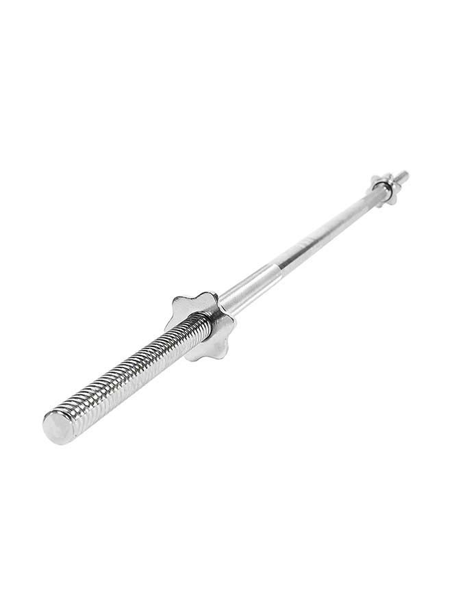 H PRO Threaded Chrome Steel Bar With 2 Spin Locks 120cm  - Image 2