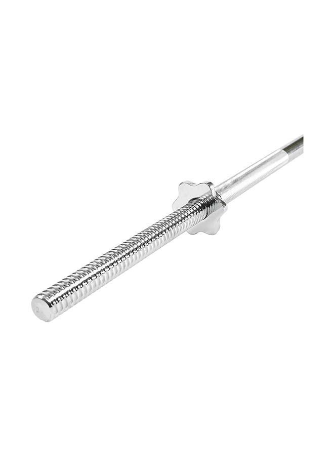 H PRO Threaded Chrome Steel Bar With 2 Spin Locks 120cm  - Image 4