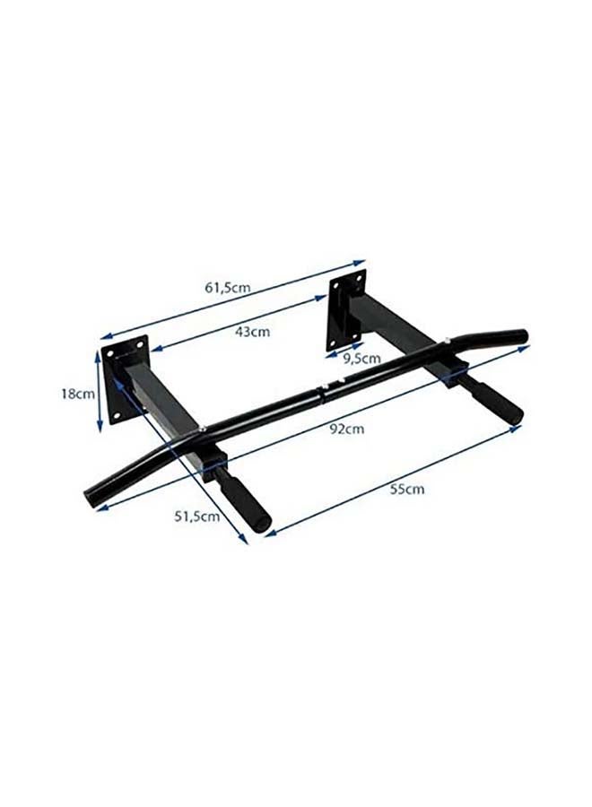 H PRO - Ultimate Body Press Wall Mounted Pull Up Bar 1.65kg - Image 1