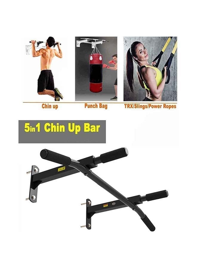 H PRO - Ultimate Body Press Wall Mounted Pull Up Bar 1.65kg - Image 1