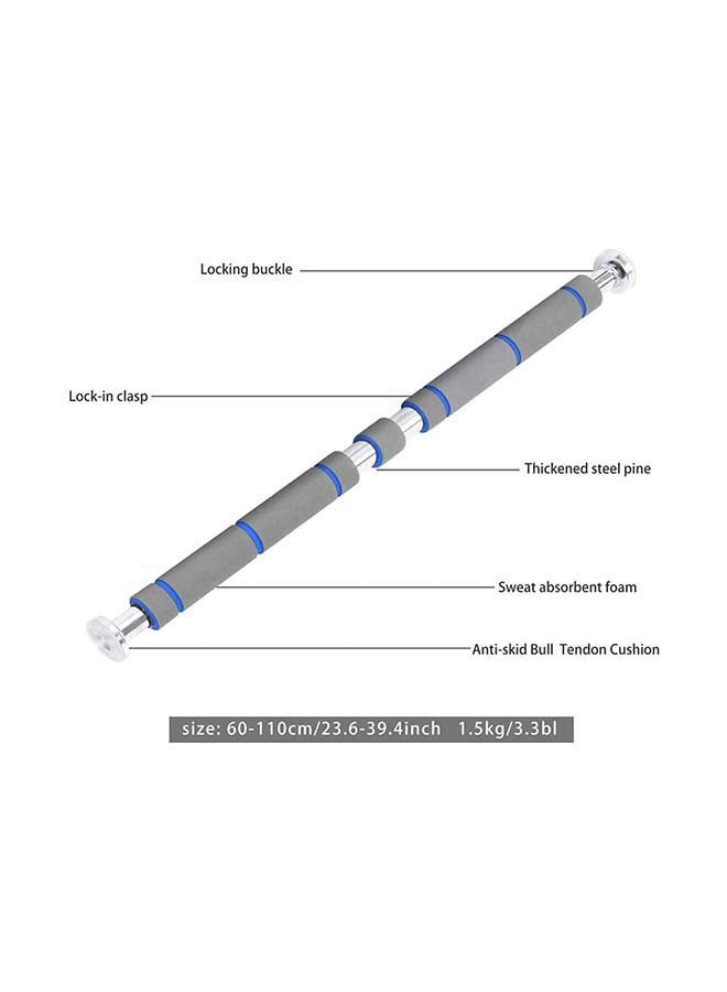 H PRO Iron Door Bar Heavy Duty-Stainless Steel-Foam Grip 1.64kg  - Image 2