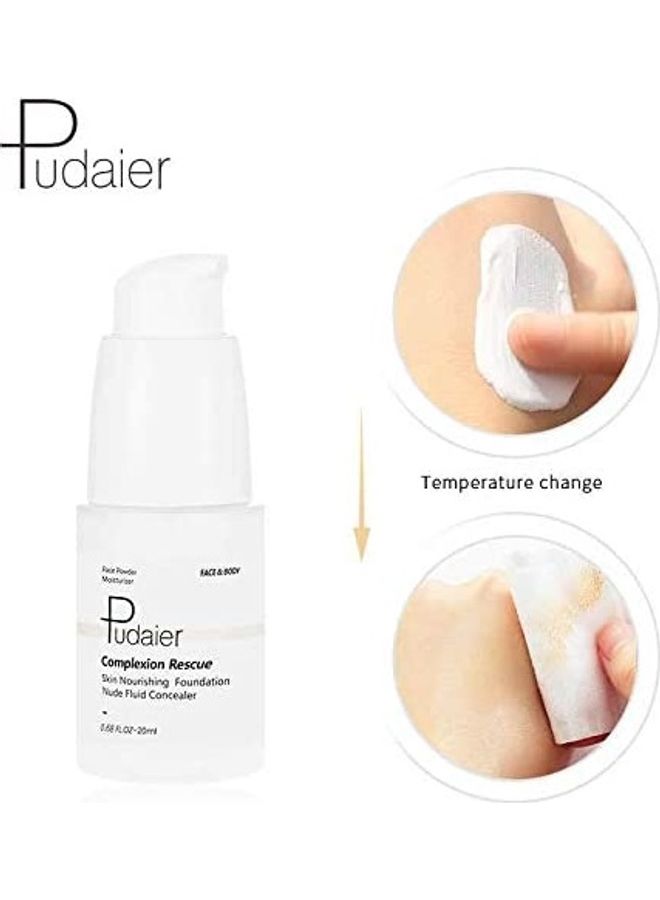 pudaier Magic Temperature Colour Changing Liquid Foundation White - Image 5
