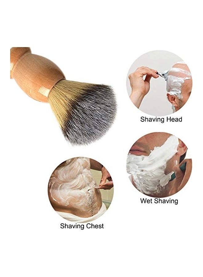 Generic Badger Shaving Brush With Wooden Handle Brown  - Image 2