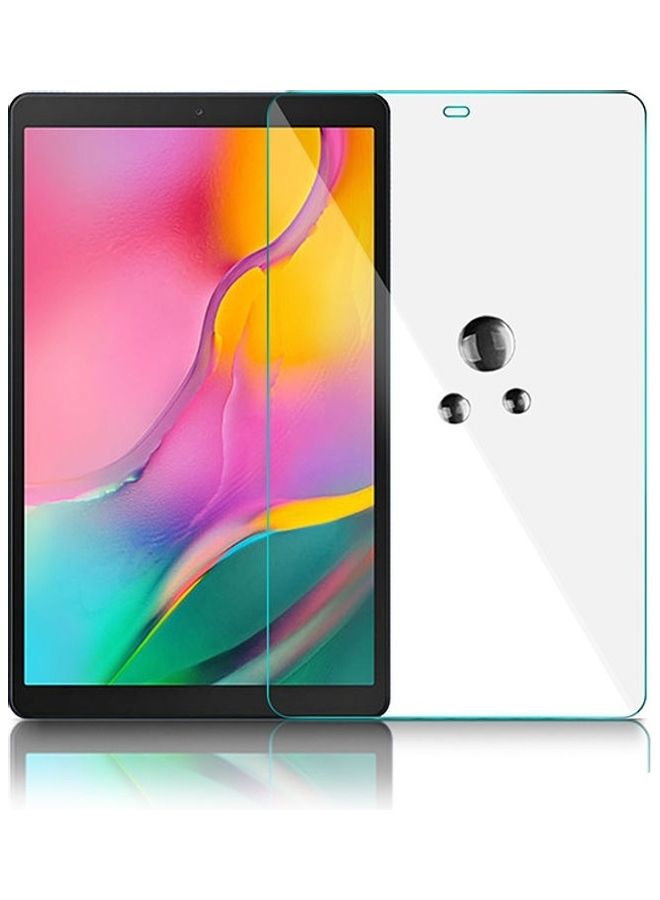 جياكس لاصقة حماية للشاشة من الزجاج المقوى مناسبة لجهاز سامسونج جالاكسي تاب A (T510/T515) مقاس 10.1 بوصة (2019) شفاف  - Image 1