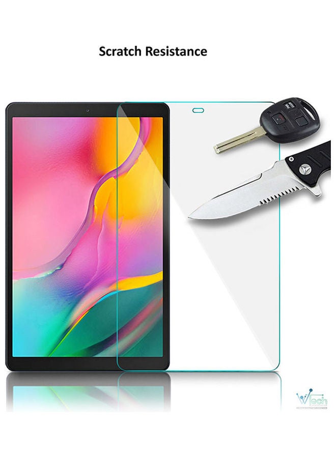 جياكس لاصقة حماية للشاشة من الزجاج المقوى مناسبة لجهاز سامسونج جالاكسي تاب A (T510/T515) مقاس 10.1 بوصة (2019) شفاف  - Image 2
