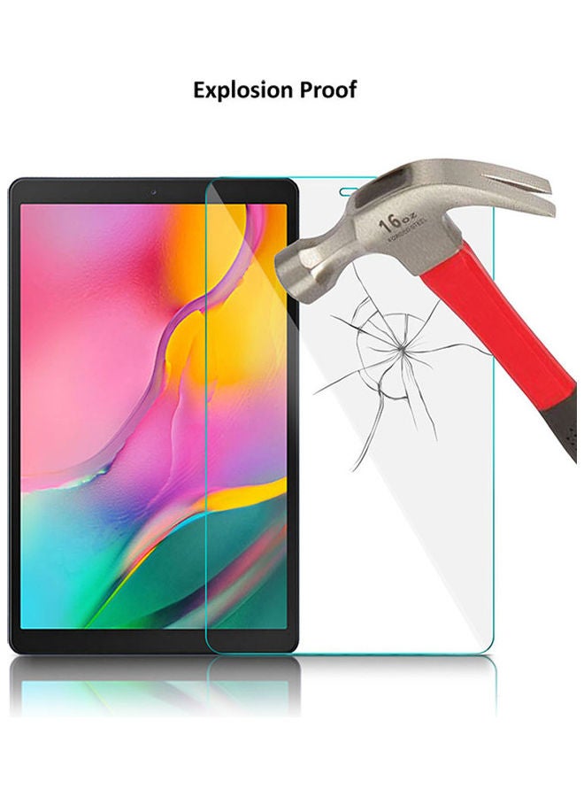 جياكس لاصقة حماية للشاشة من الزجاج المقوى مناسبة لجهاز سامسونج جالاكسي تاب A (T510/T515) مقاس 10.1 بوصة (2019) شفاف  - Image 3